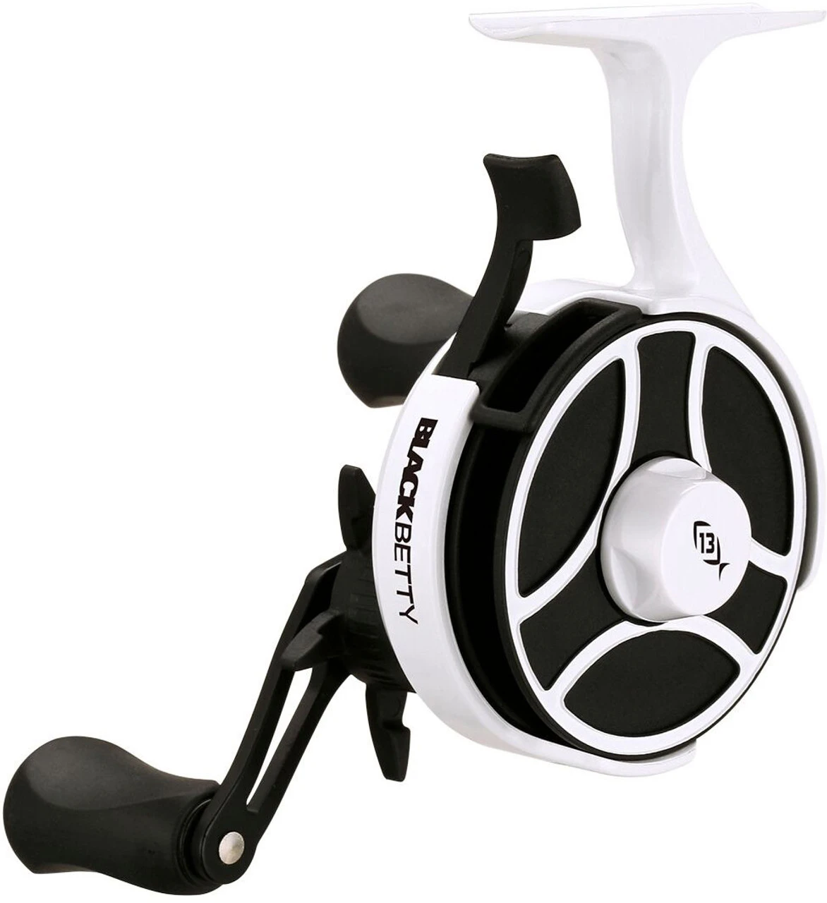 13 Fishing BBFFGW2.5-RH Black Betty Free Fall Ghost Ice Reel - R/H