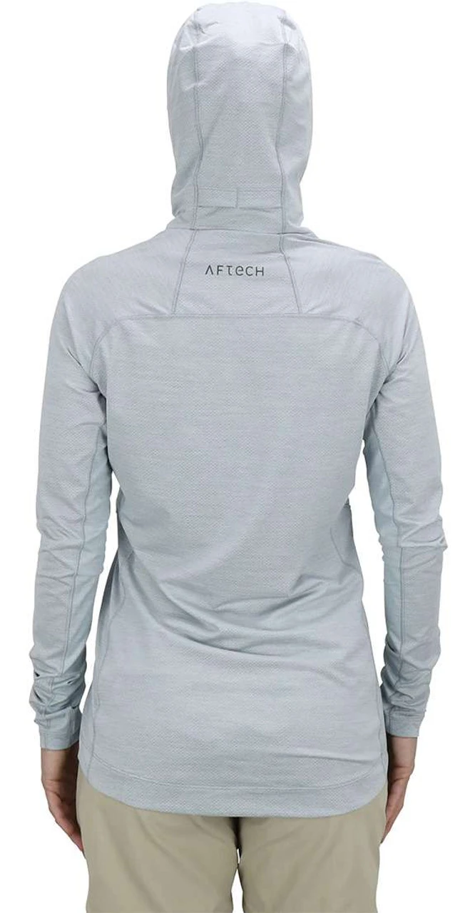 Aftco Womens Adapt Performance Hood - Light Gray Heather - X-Large - Image 2