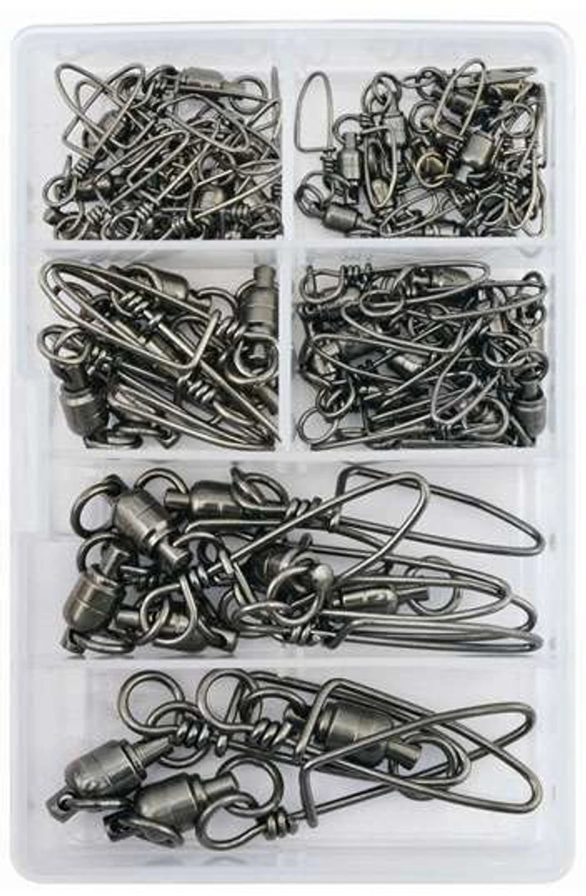 AFW TKB00007 Brass Ball Bearing Snap Swivels Kit 51 Pieces - Image 2