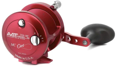 Avet JX 6.0 MC Single Speed Lever Drag Casting Reels Red