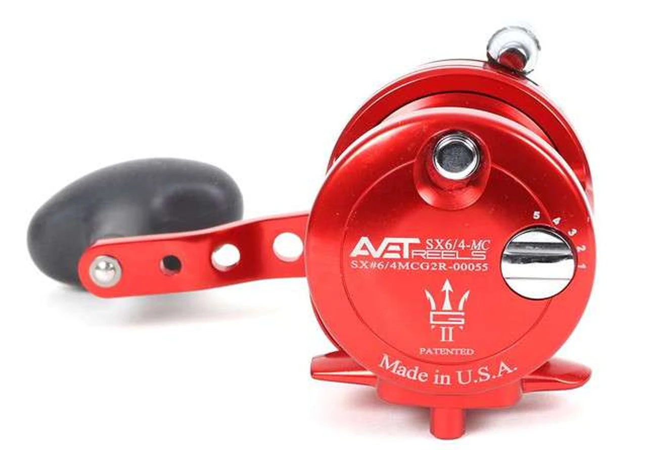 Avet SX G2 6/4 MC 2-Speed Reel Red - Image 2
