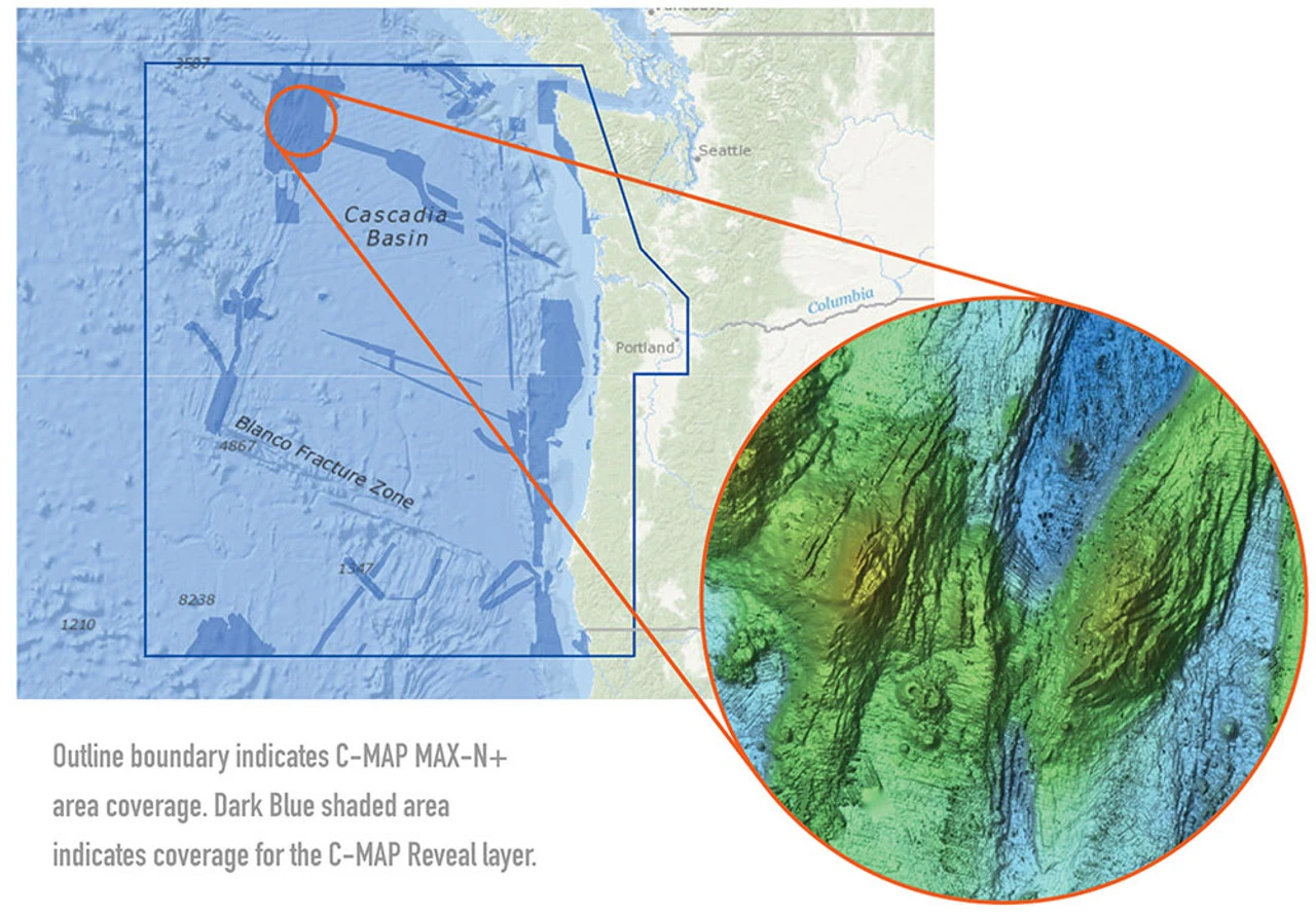C-MAP Reveal - US Pacific - South Oregon To North Washington - Image 2