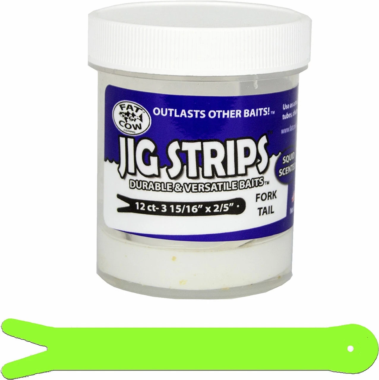 Fat Cow Fishing Jig Strips - Fork Tail - Image 3