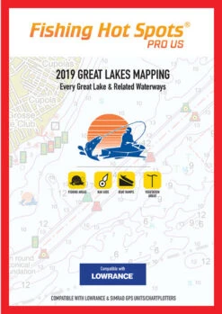 Fishing Hot Spots E229 Pro GL Digital Map - 2019 Great Lakes Mapping