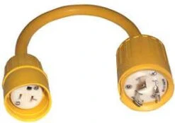 Hubbell 105A Adapter 30A 125V Male To 15A 125V Female