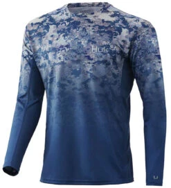 Huk Icon X Tide Change Fade Long Sleeve Shirt - Exuma - 2X-Large