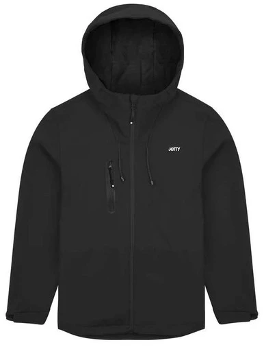 Jetty Oyster Shell Jacket - Black - XX-Large