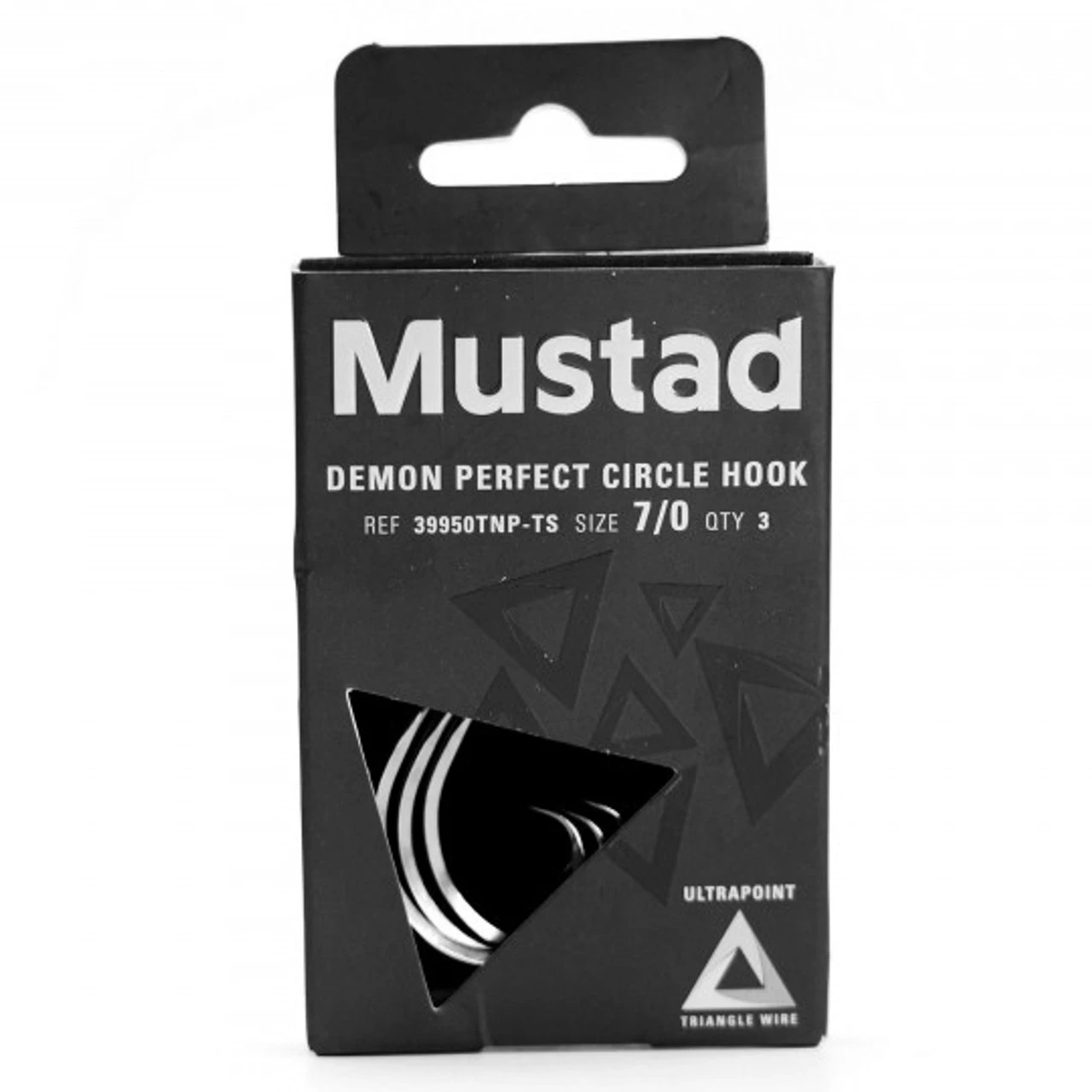 Mustad 39950TNP-TS 3X Triangle Demon Perfect Circle Hooks - Image 3