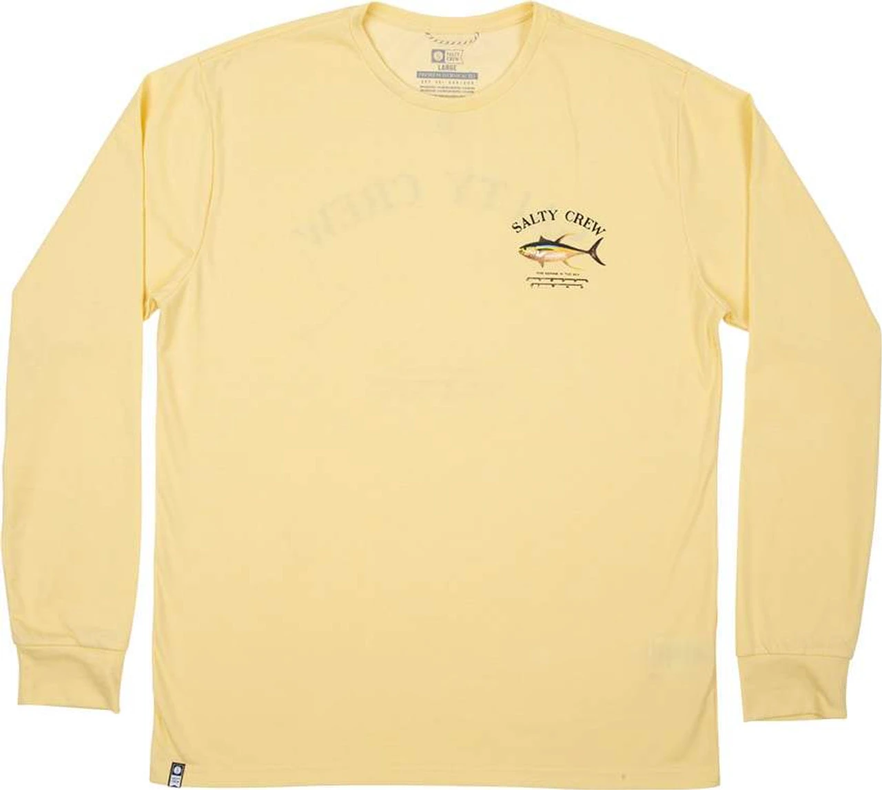 Salty Crew Ahi Mount Long Sleeve Tech T-Shirt - Banana - Medium - Image 2