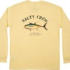 Salty Crew Ahi Mount Long Sleeve Tech T-Shirt - Banana - Medium