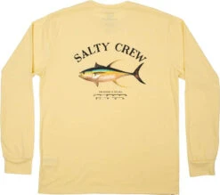 Salty Crew Ahi Mount Long Sleeve Tech T-Shirt - Banana - Medium