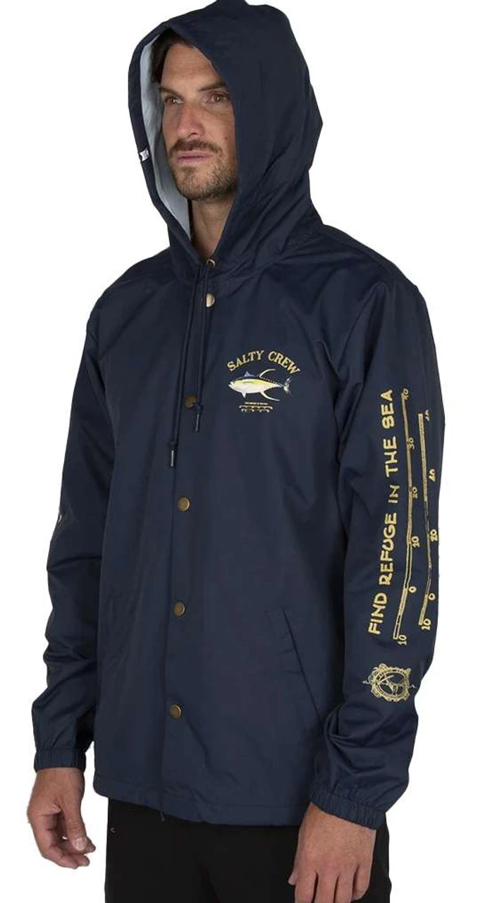 Salty Crew Ahi Mount Snap Jacket - Navy - X-Large - Image 3