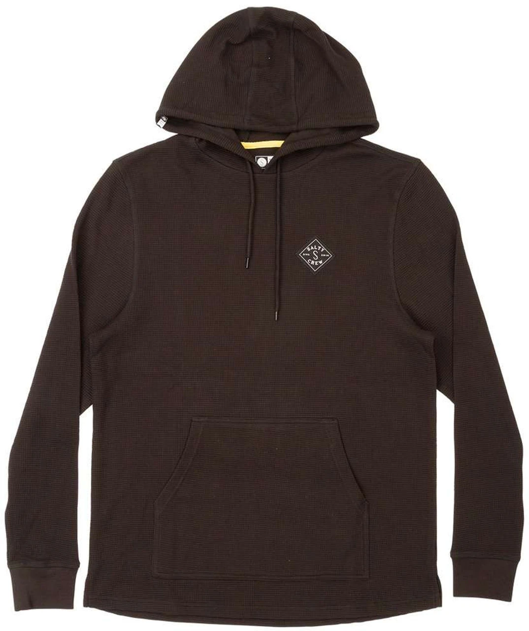 Salty Crew Tippet Thermal Hood Tee - Black - X-Large