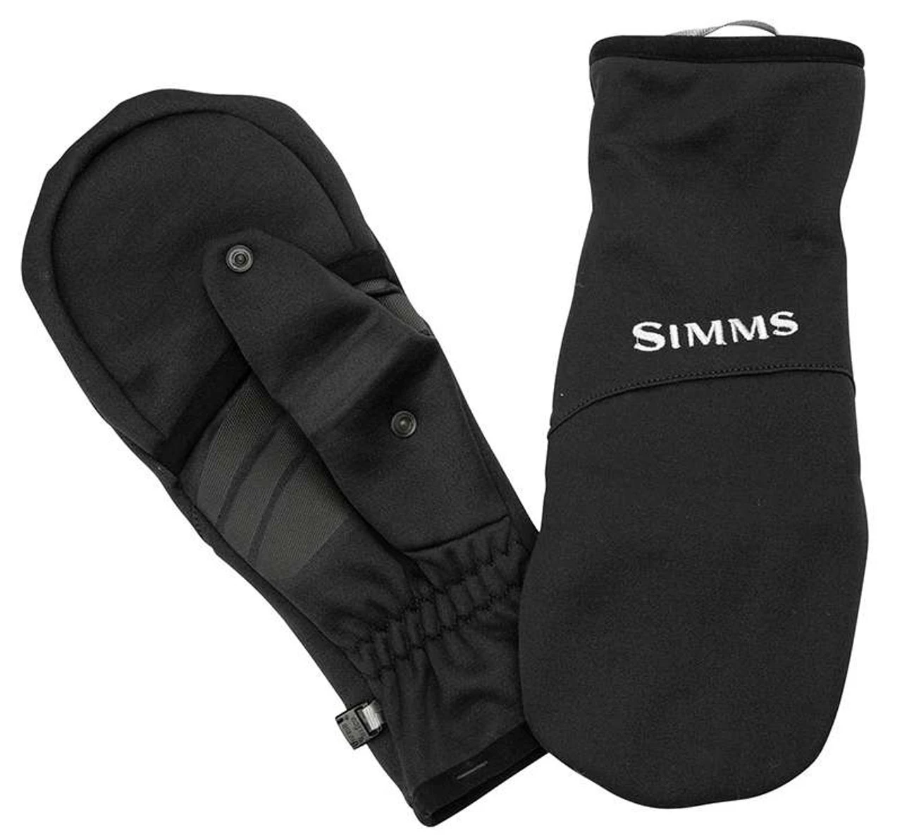 Simms Freestone Foldover Mitt - Black - X-Large