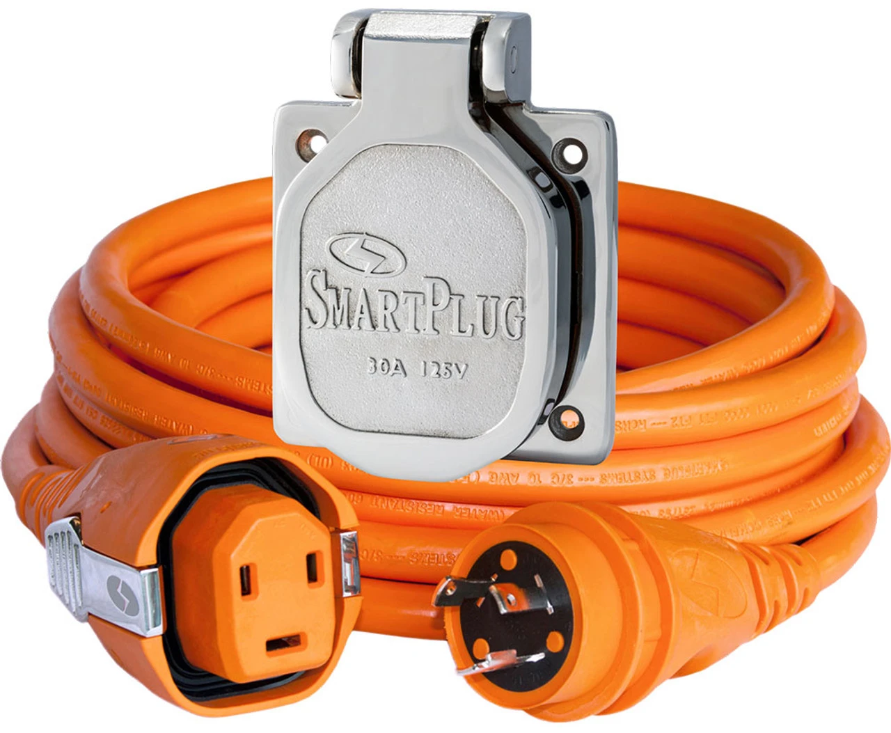 SmartPlug C30503BM30NT 30 Amp 50ft Cordset With Stainless Steel Inlet
