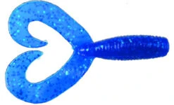 Zoom Fat Albert Twin Tail Grub Bait 3-1/2in Sapphire Blue